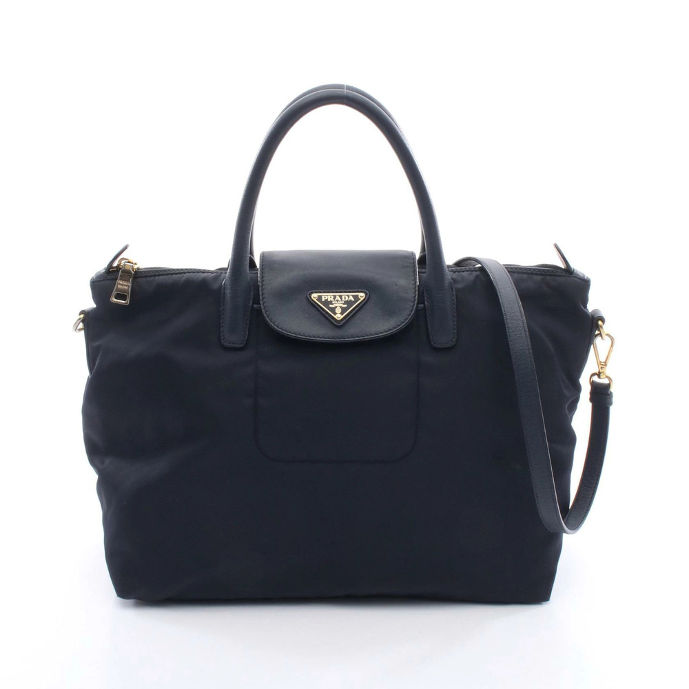 Prada Handbag Saffiano leather Navy Blue
